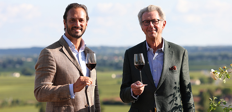 Edouard et Christian Moueix au Château Bélair-Monange